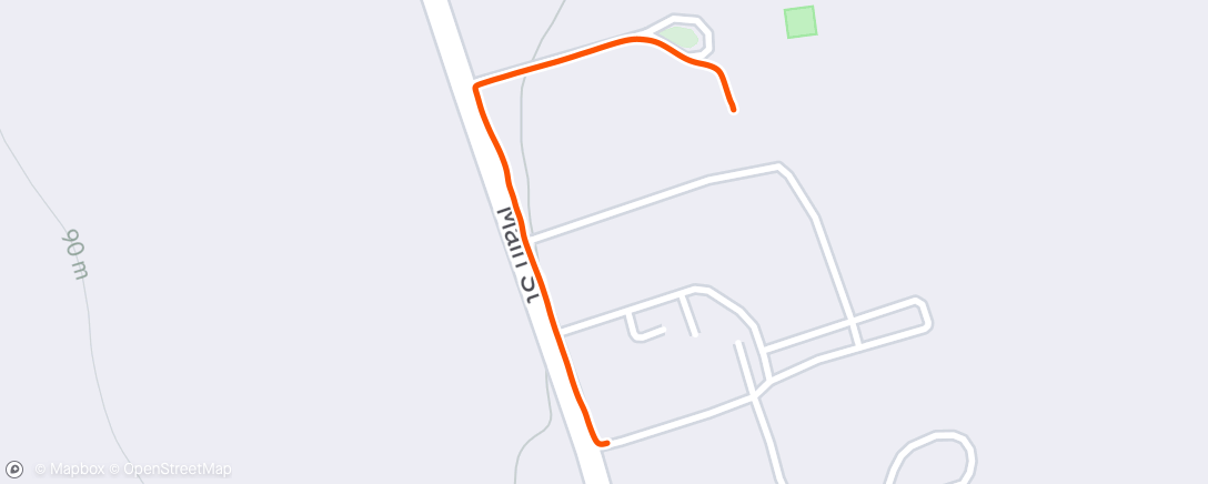 Map of the activity, Morning Walk