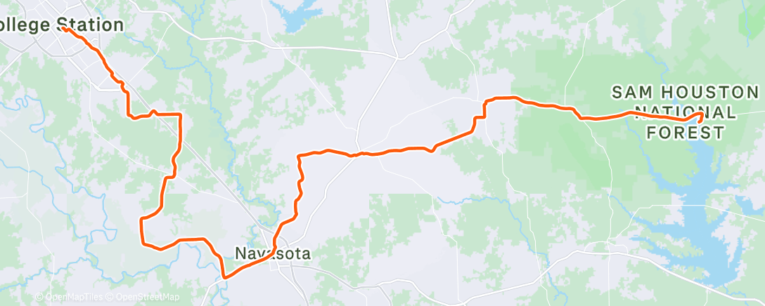 Map of the activity, Morning Ride