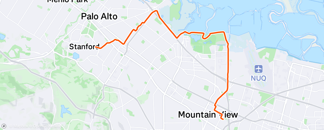 Map of the activity, Afternoon Ride