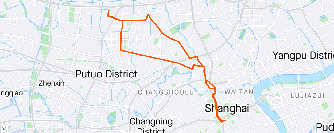 Map of the activity, Morning Ride ☁️