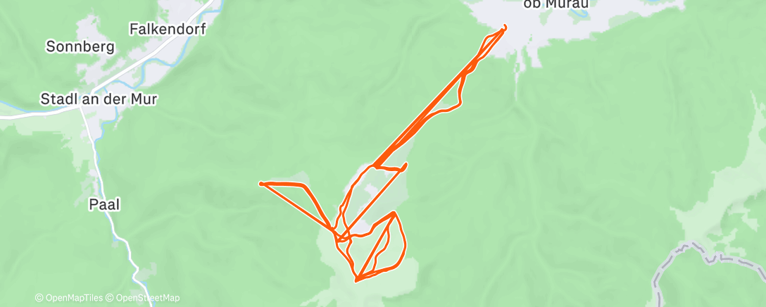 Map of the activity, Morning Alpine Ski