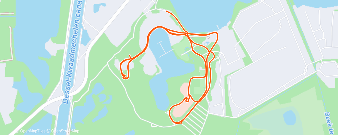 Map of the activity, Course recon CX Mol