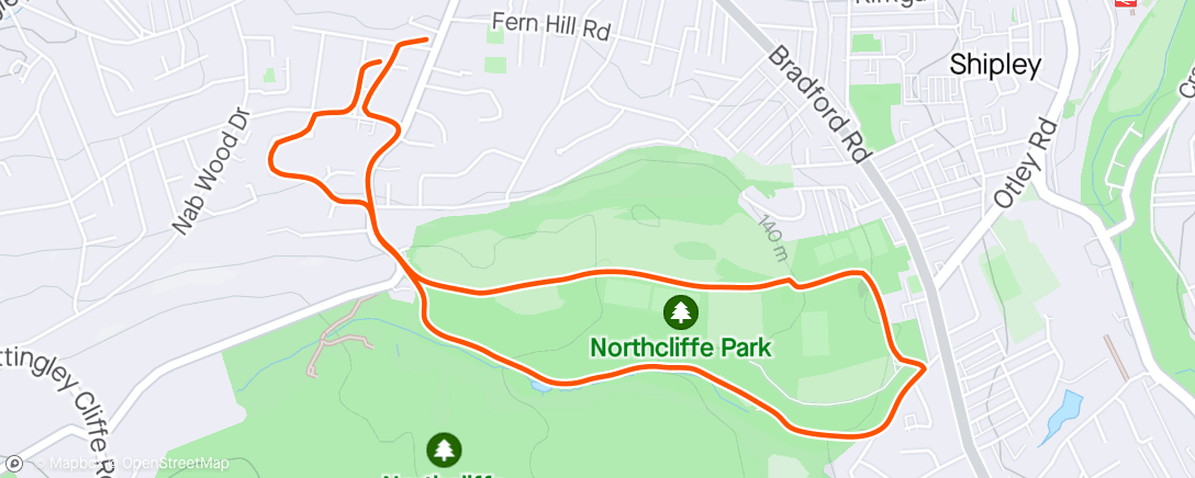 Map of the activity, Northcliffe