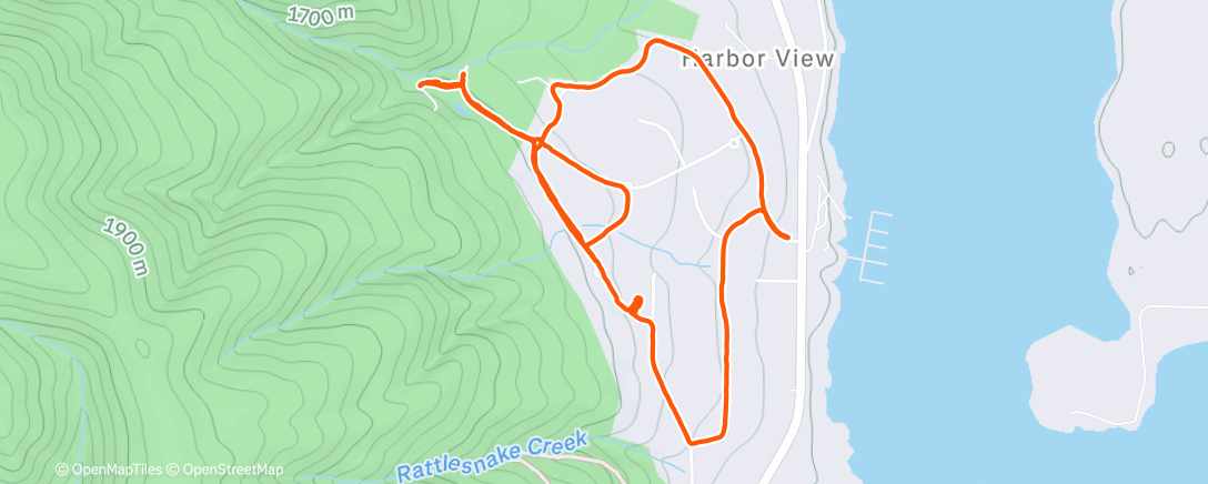 Map of the activity, Morning Walk
