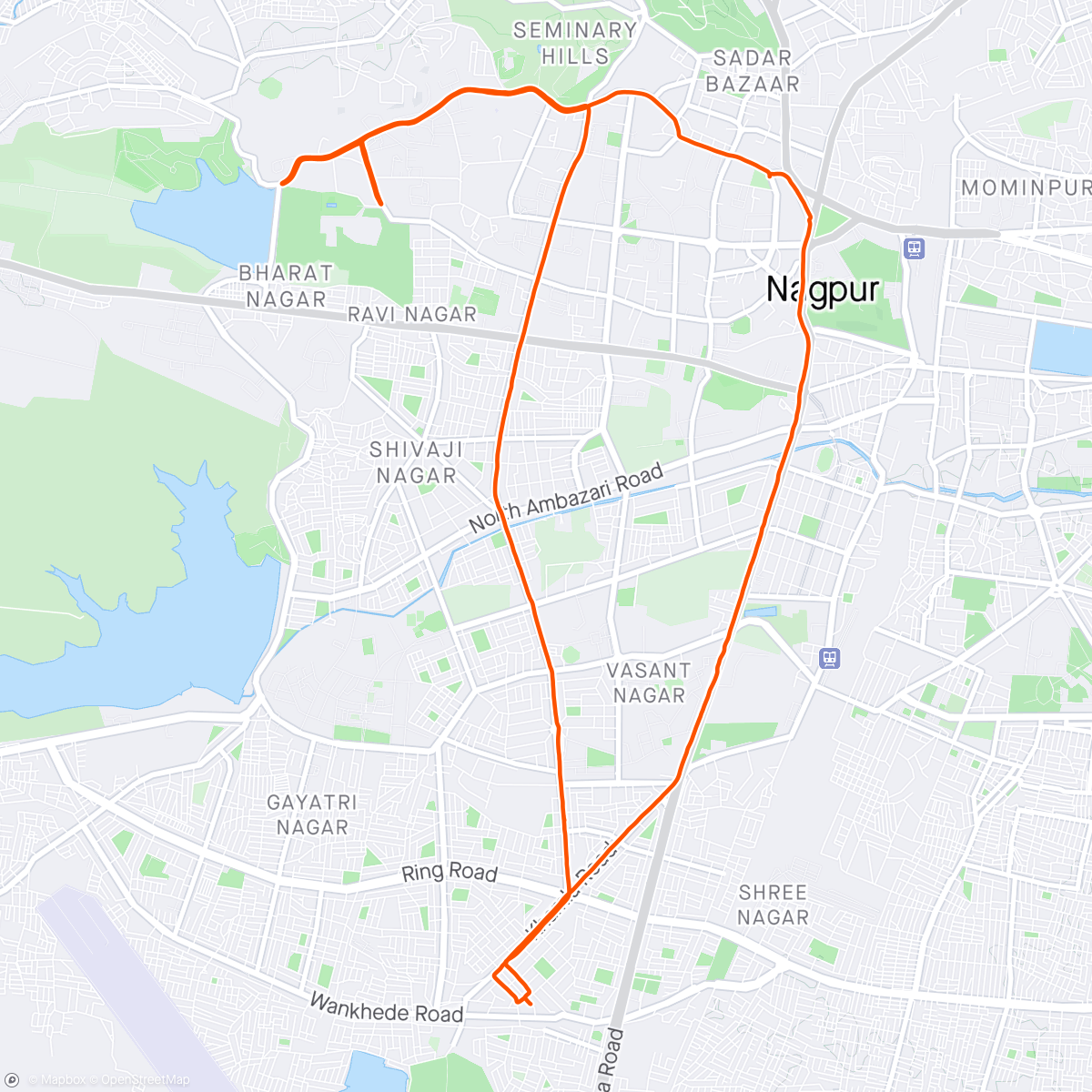 Map of the activity, Morning Ride...