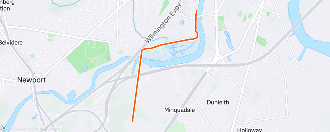 Map of the activity, Post event run