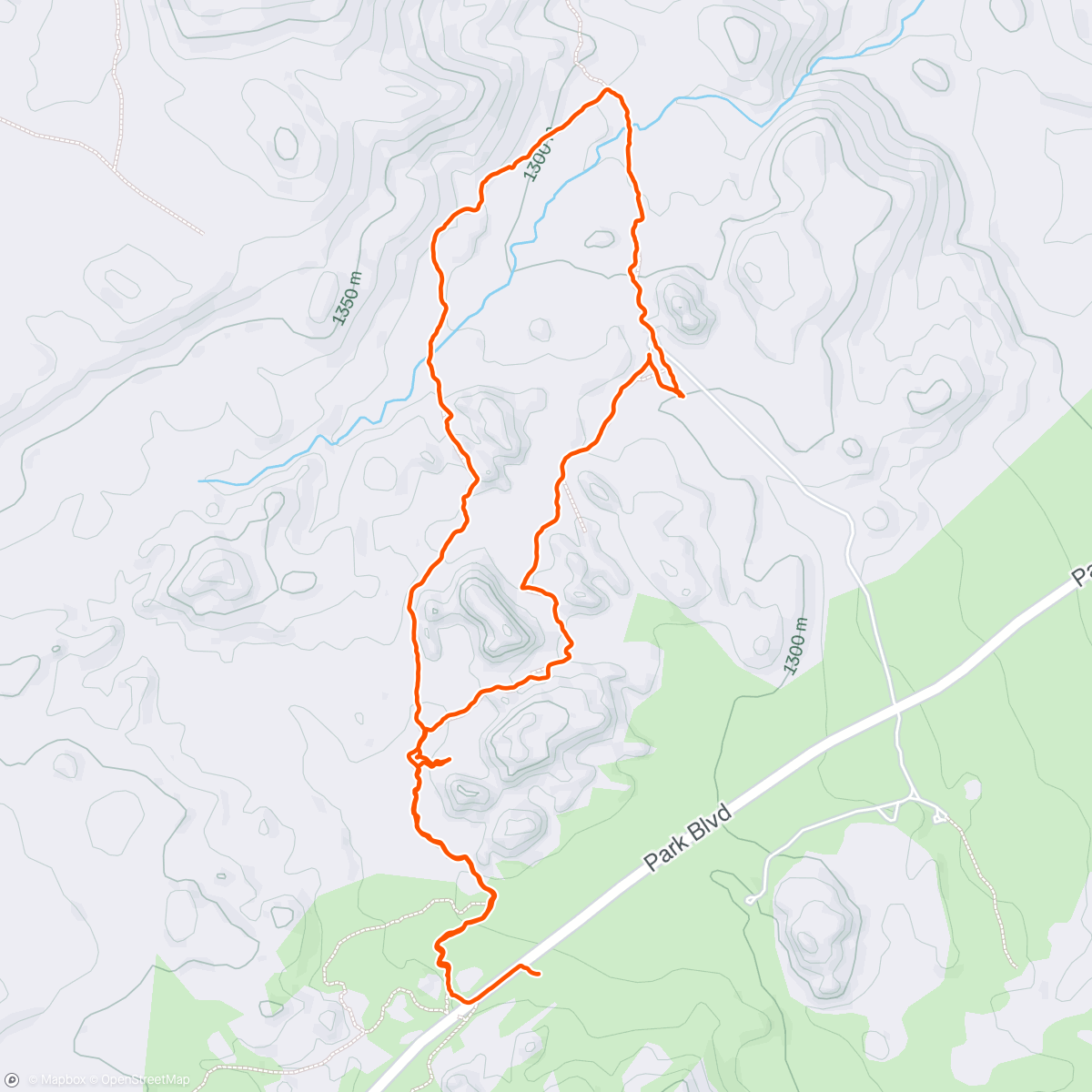 Map of the activity, Joshua tree - barker dam