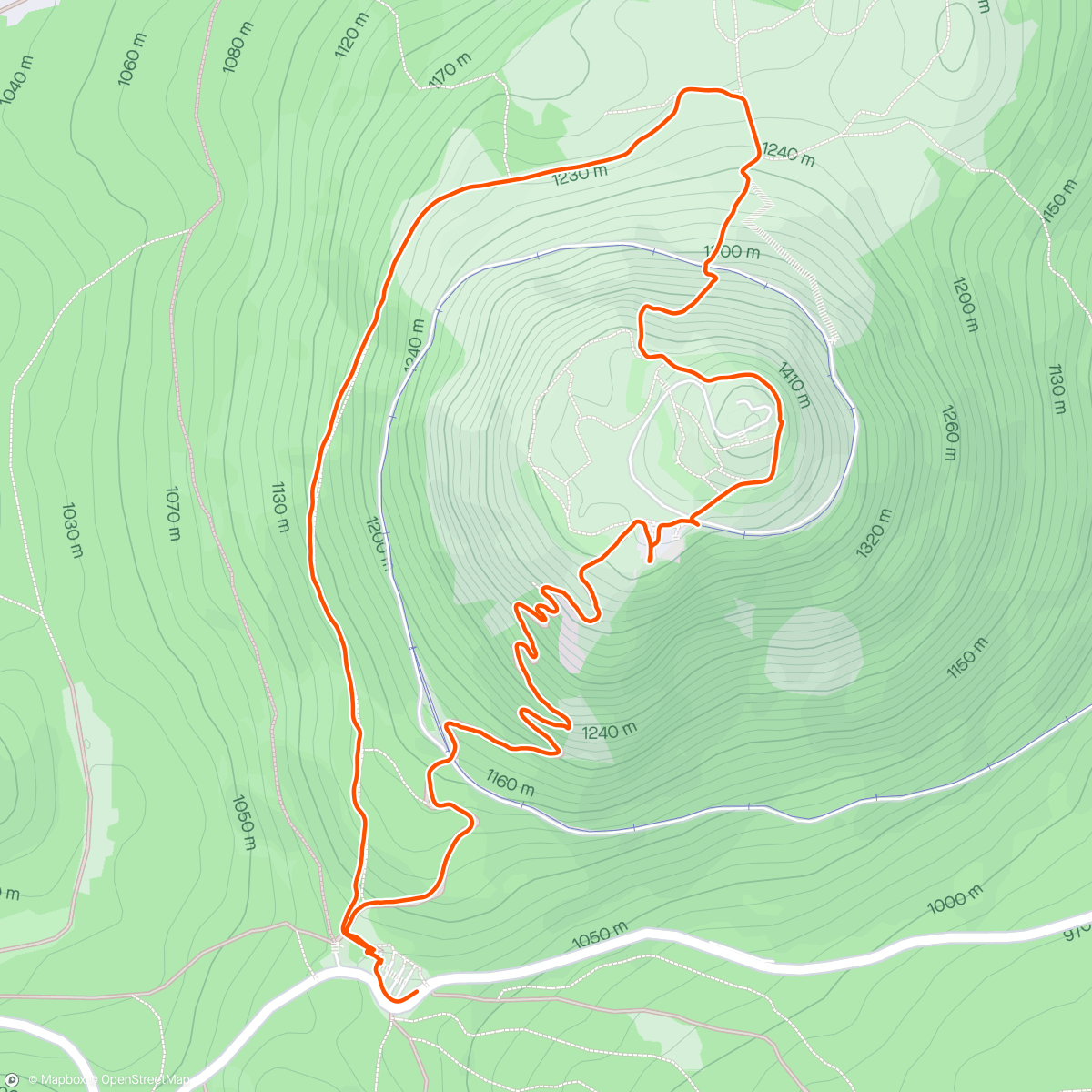 Map of the activity, Puy de Dôme express