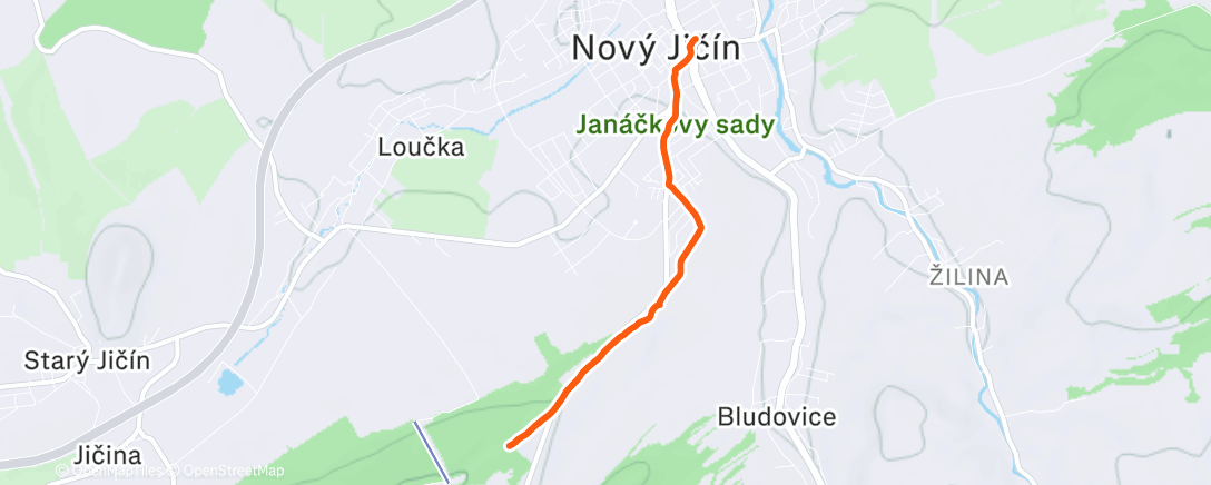 Map of the activity, Afternoon Hike