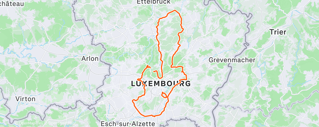 Map of the activity, Morning Ride