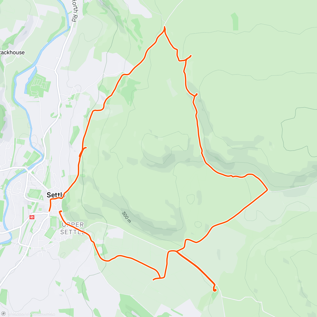 Map of the activity, Hike from Settle, Yorkshire Dales