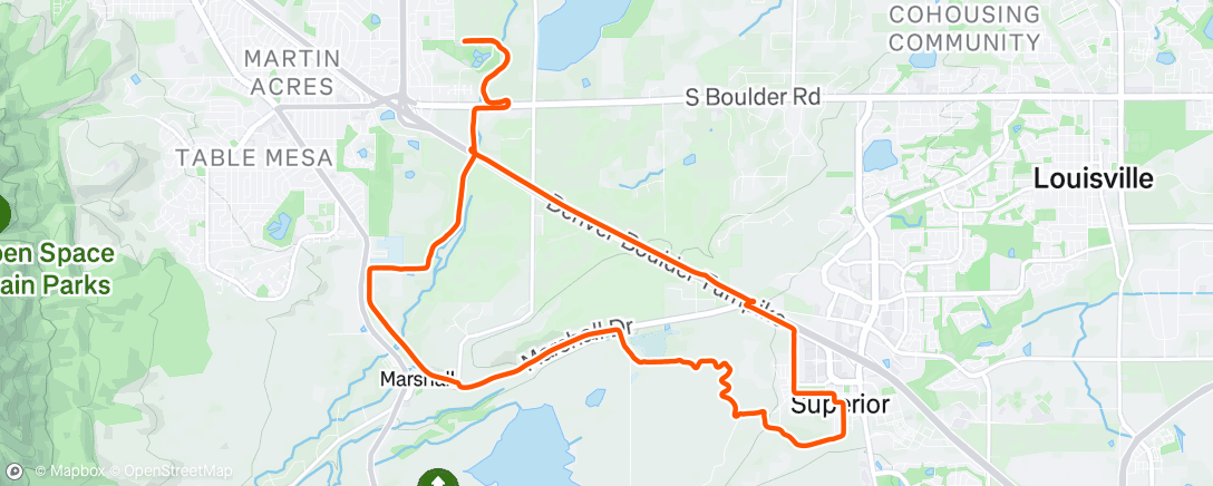Map of the activity, Afternoon Gravel Ride