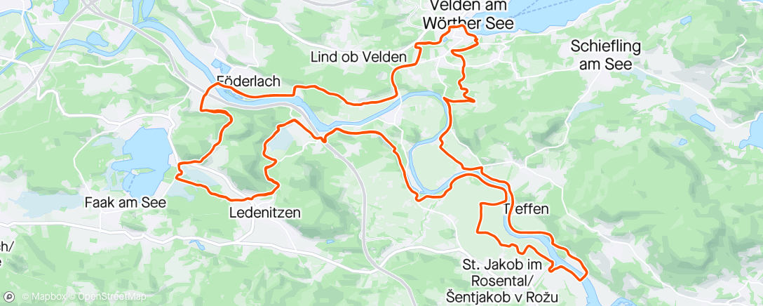 Map of the activity, Wörthersee Gravel Race