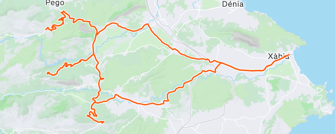 Map of the activity, Morning Ride