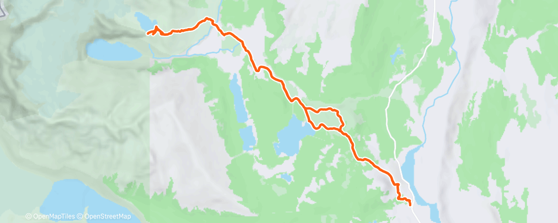 Map of the activity, Morning Hike