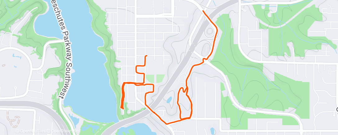 Map of the activity, Old Oregon Trail