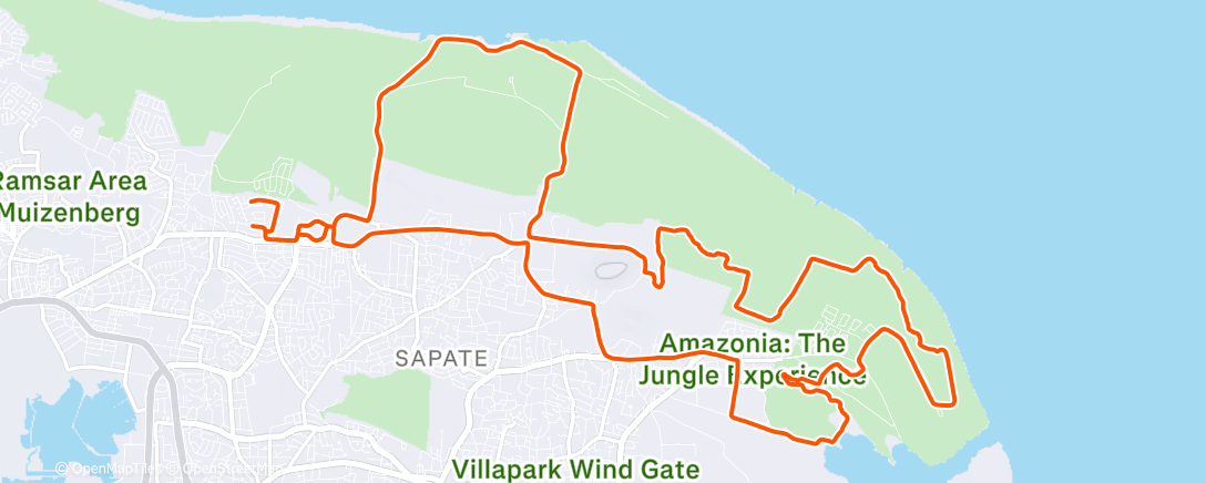 Map of the activity, Nightride