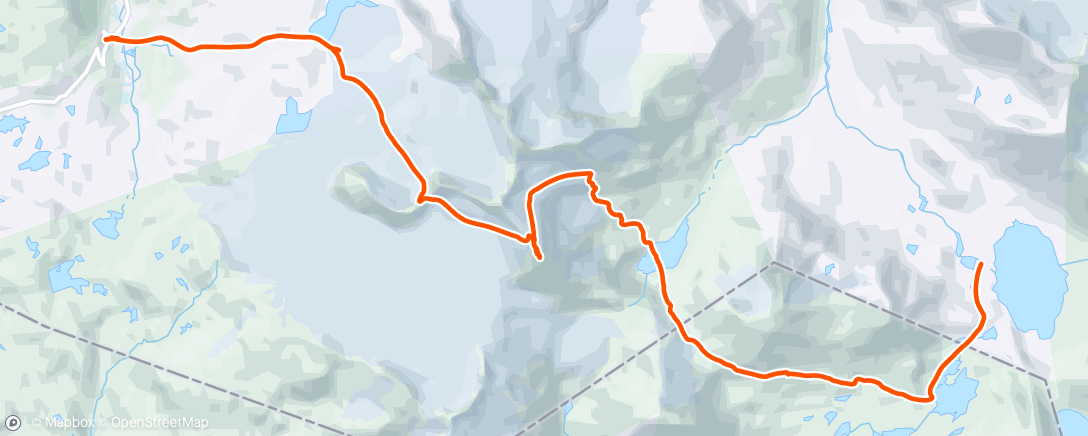 Map of the activity, Dag 3 i Jotunheimen