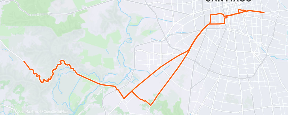 Mappa dell'attività Bicicleta por la mañana