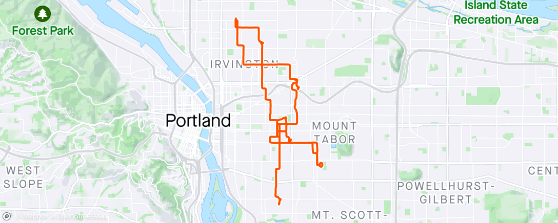 Map of the activity, Die Hard / 80s / Romance ride