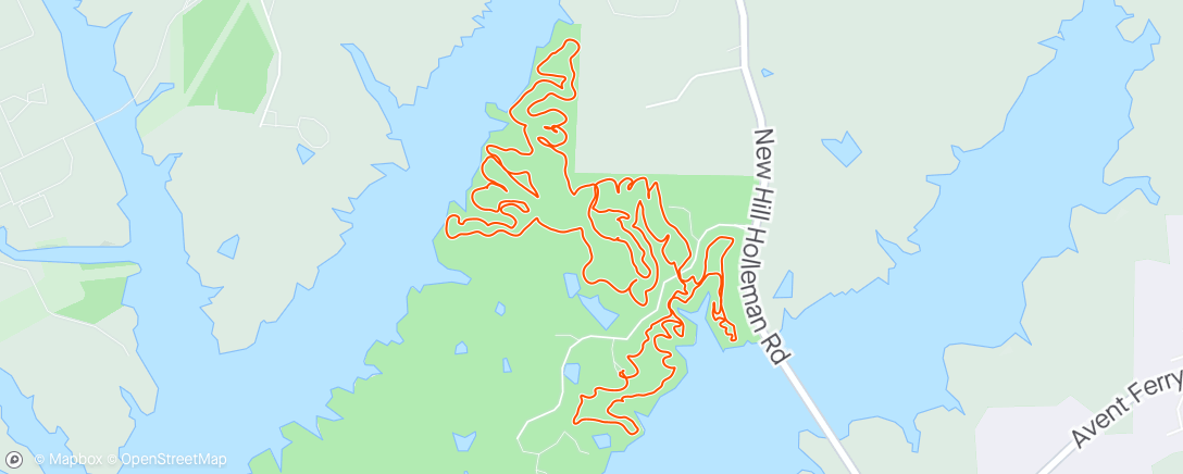Map of the activity, Harris Lake