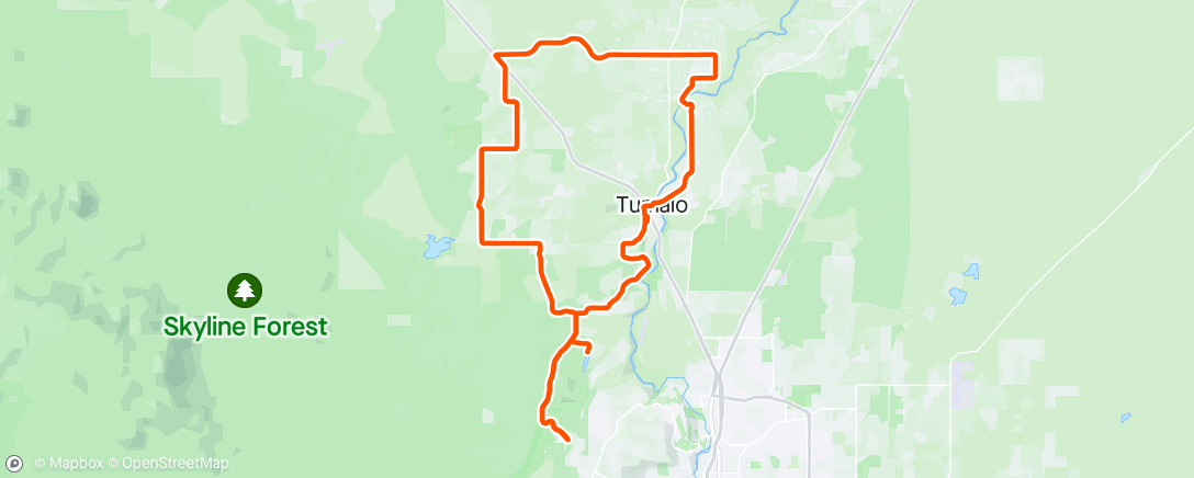 Map of the activity, Ride with Rocco