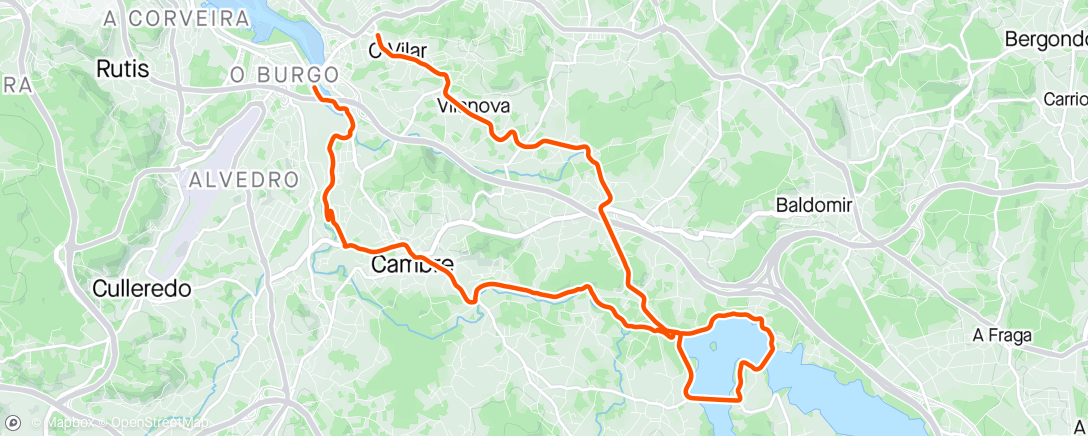 Map of the activity, ☀️ Bicicleta a la hora del almuerzo