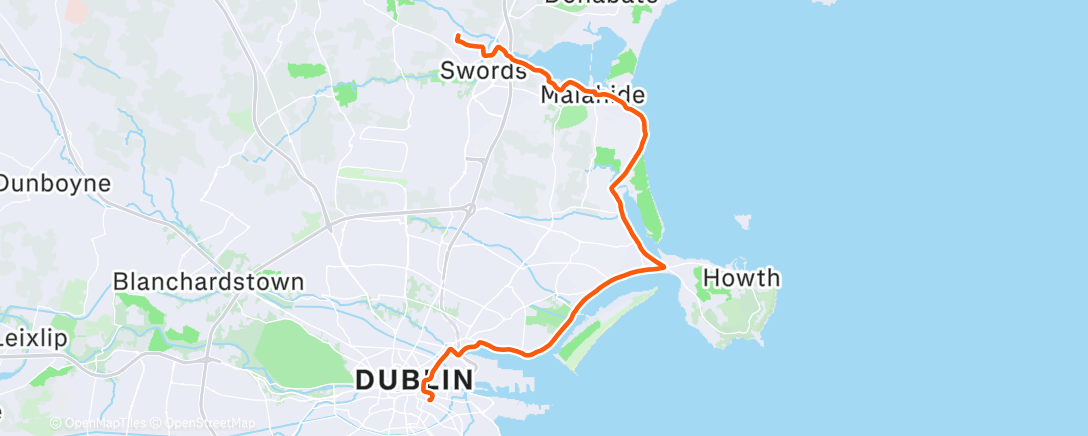 Map of the activity, Friday evening commute