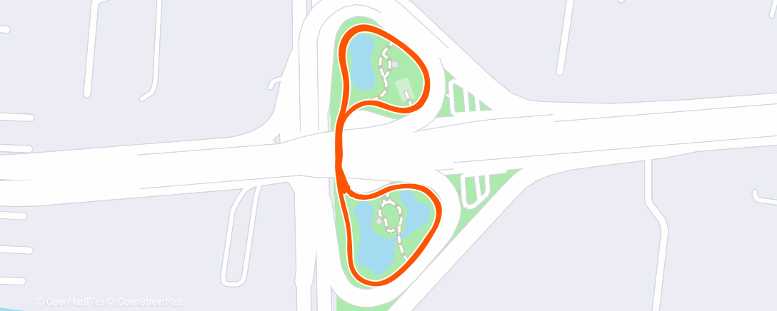 Map of the activity, Morning Run