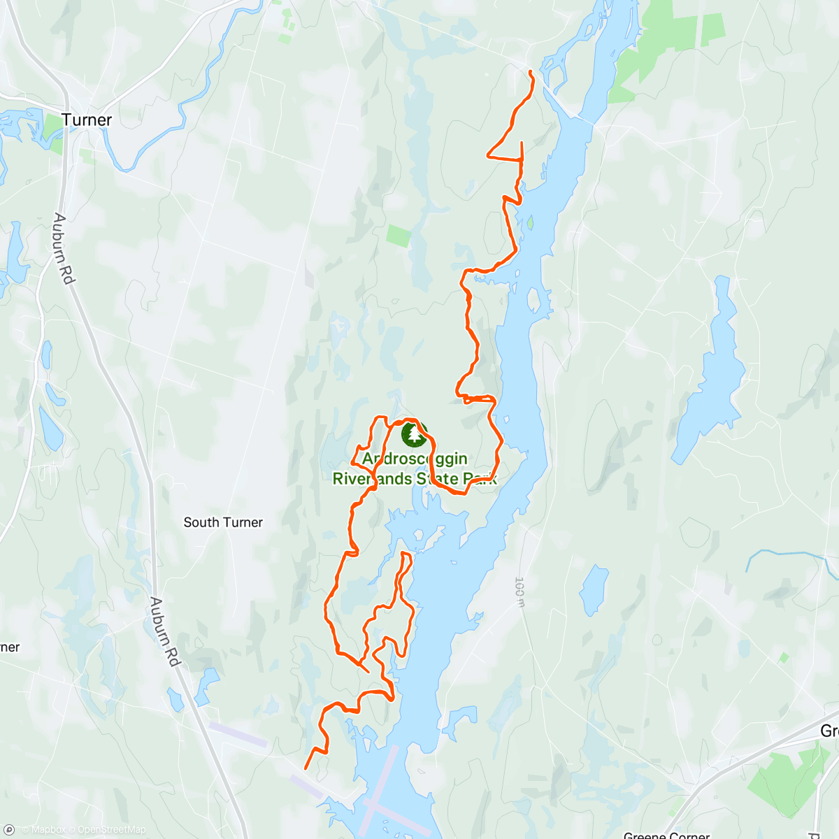 Map of the activity, Riverlands 100 🥈