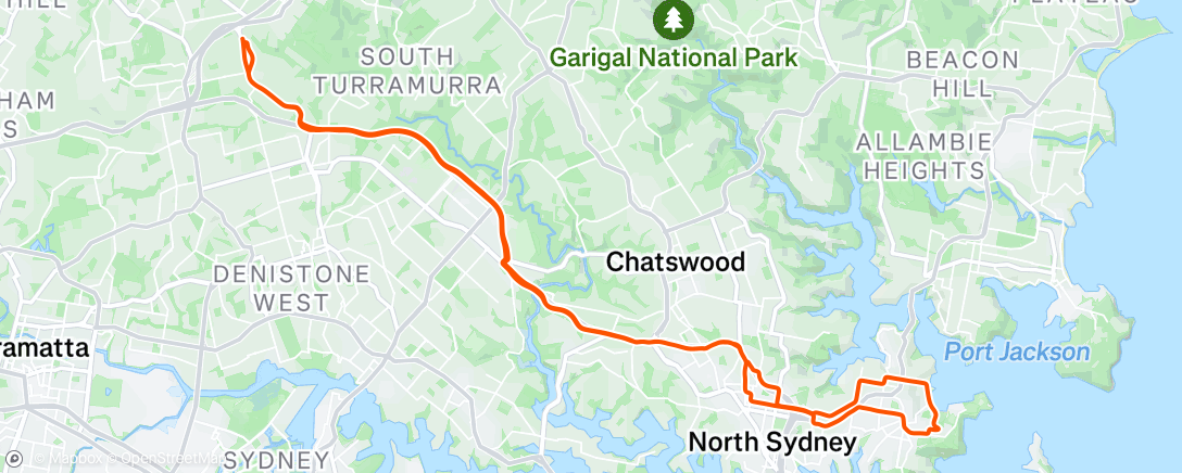 Map of the activity, Morning Ride