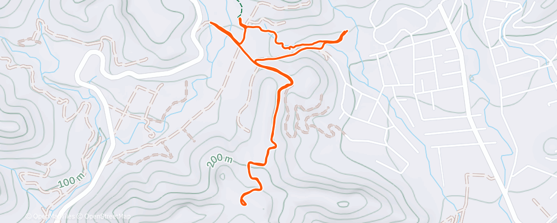 Map of the activity, Morning Run