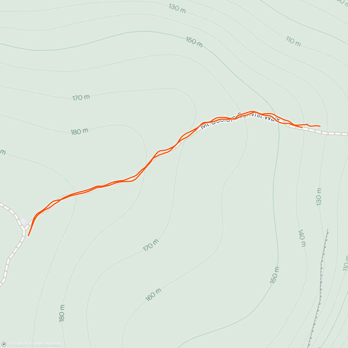 Mapa da atividade, Mt Coolum with Sage