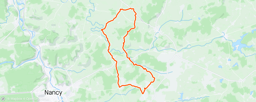 Mapa da atividade, Sortie vélo dans l'après-midi