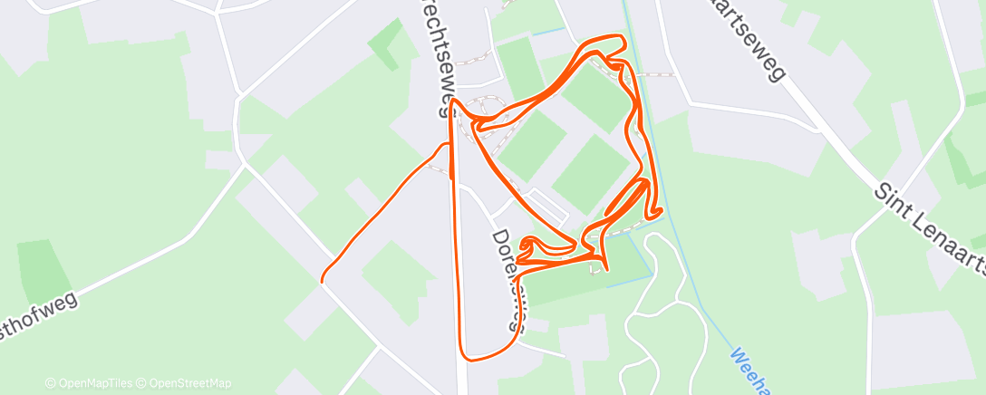 Map of the activity, Afternoon Ride