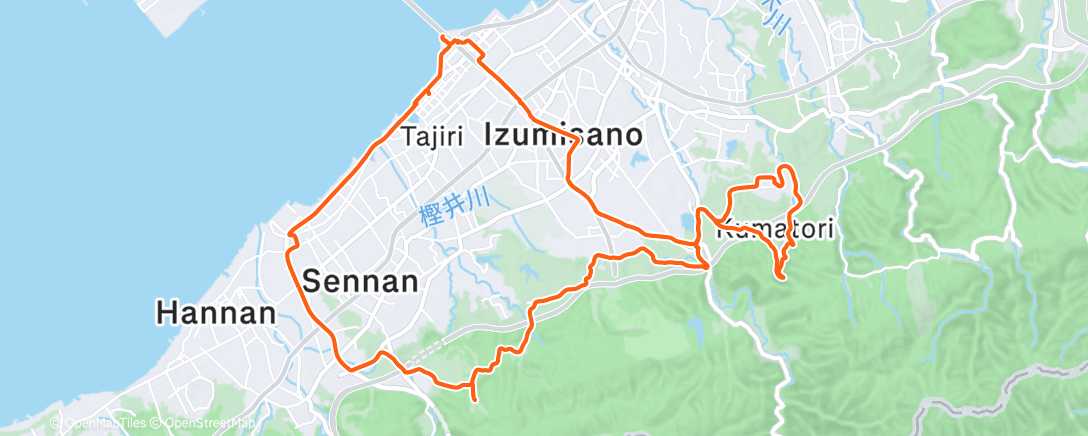 Map of the activity, 午後のライド