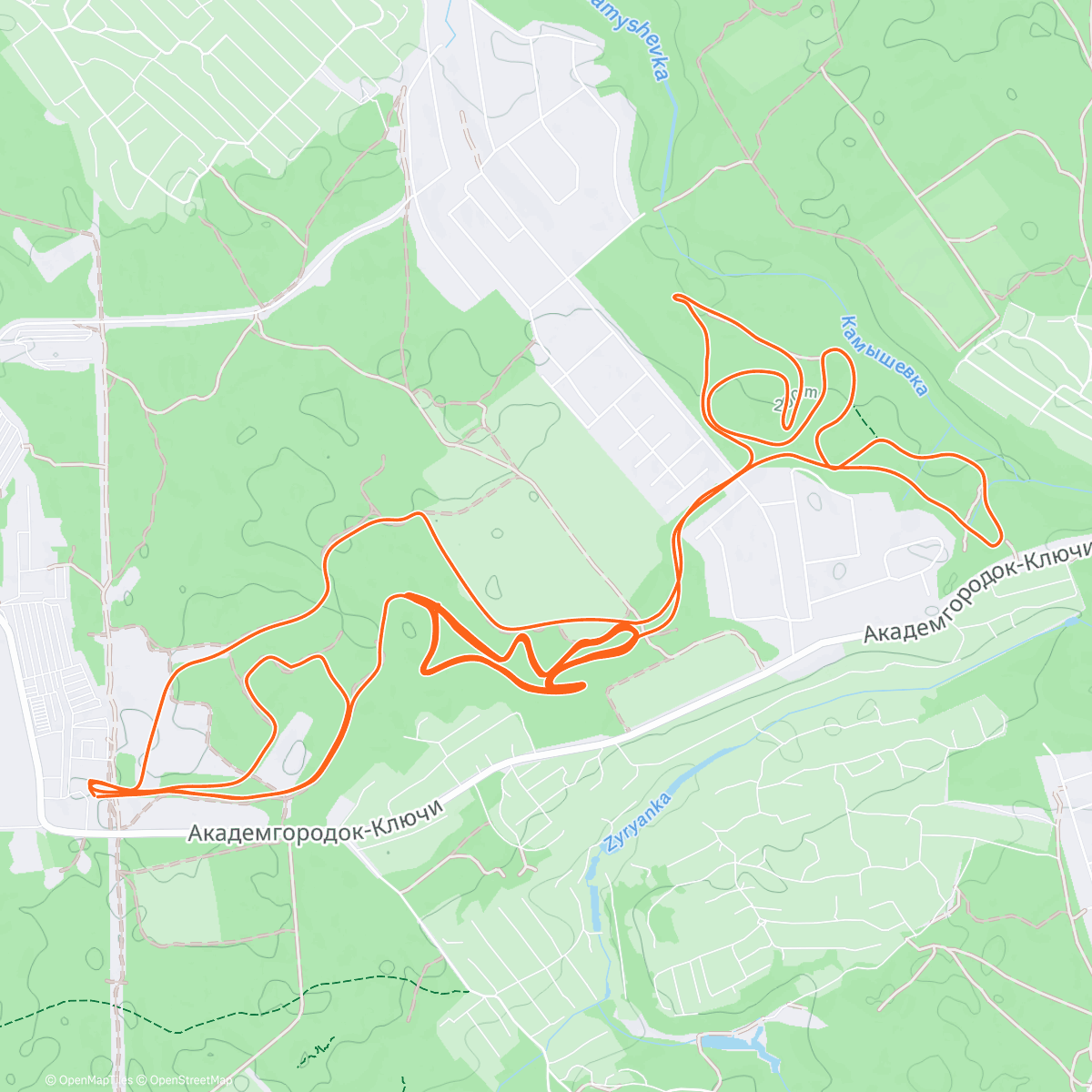 Map of the activity, Воскресная антиобжорственная