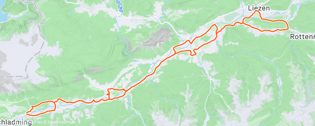 Map of the activity, Fahrt am Morgen