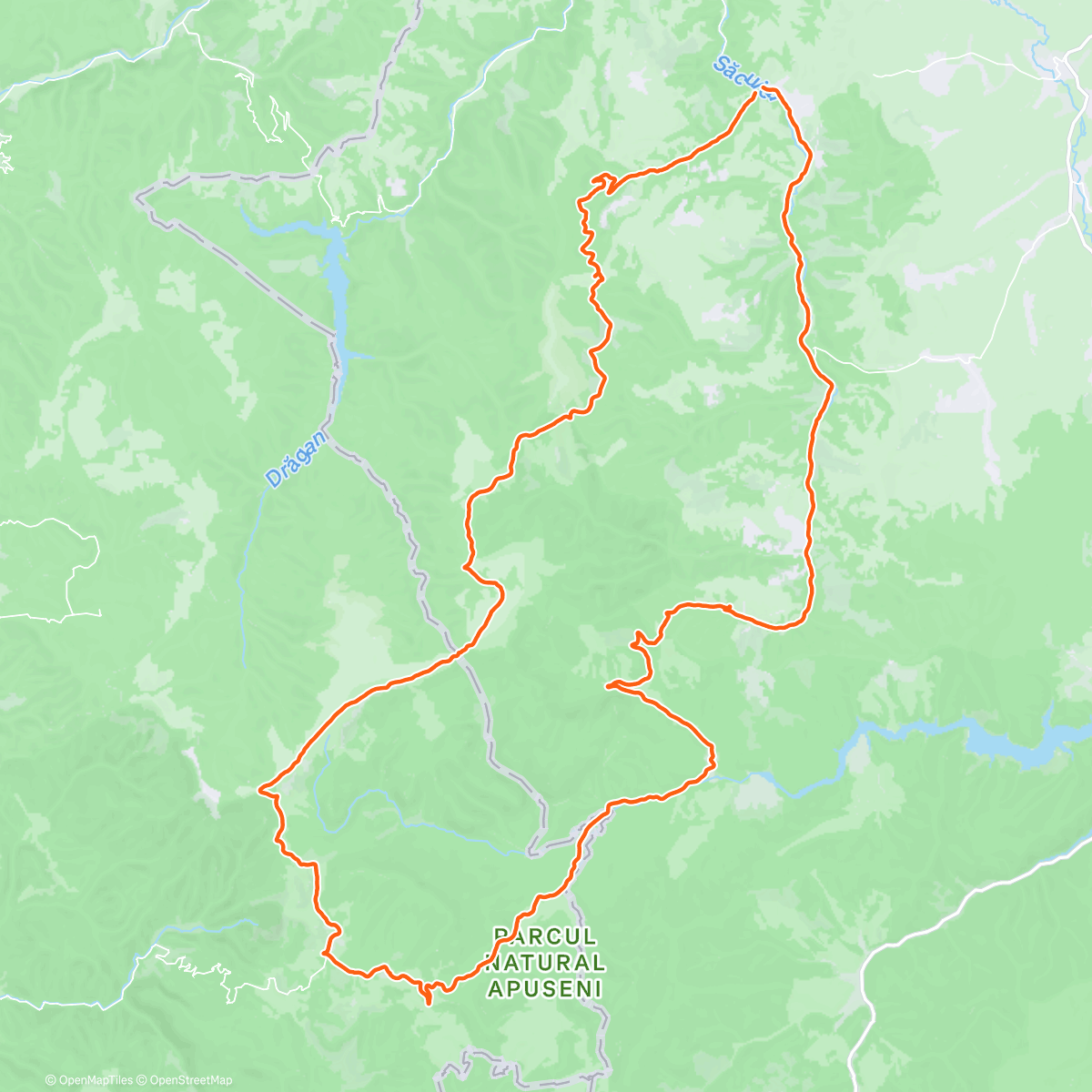 Map of the activity, Epic Winter MTB