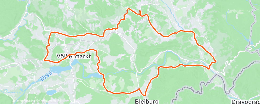 Map of the activity, Radfahren