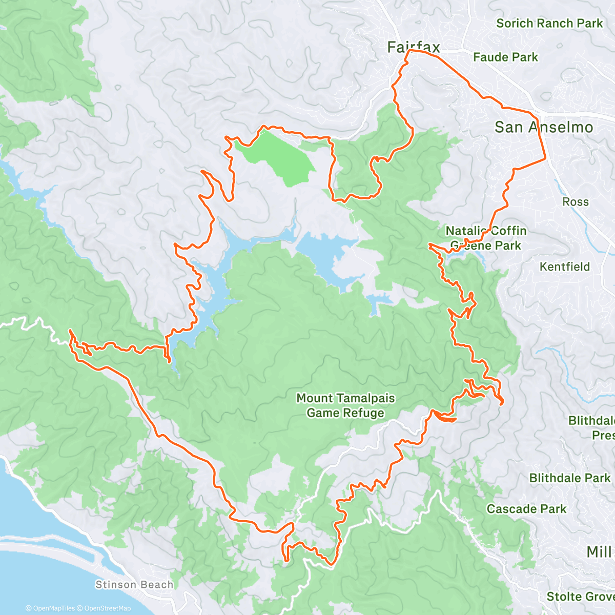 Mappa dell'attività Eldridge Creek