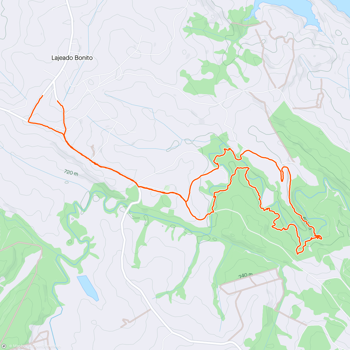 Map of the activity, Caminhada na Natureza Ortigueira 
Circuito Fábrica Schafranski 🏭