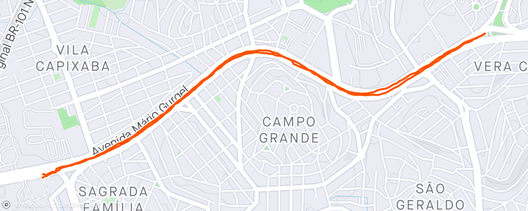 Map of the activity, Caminhada 26/366