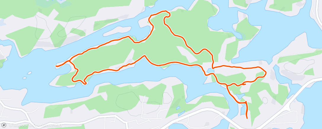Mapa da atividade, Tunnel Island Trails