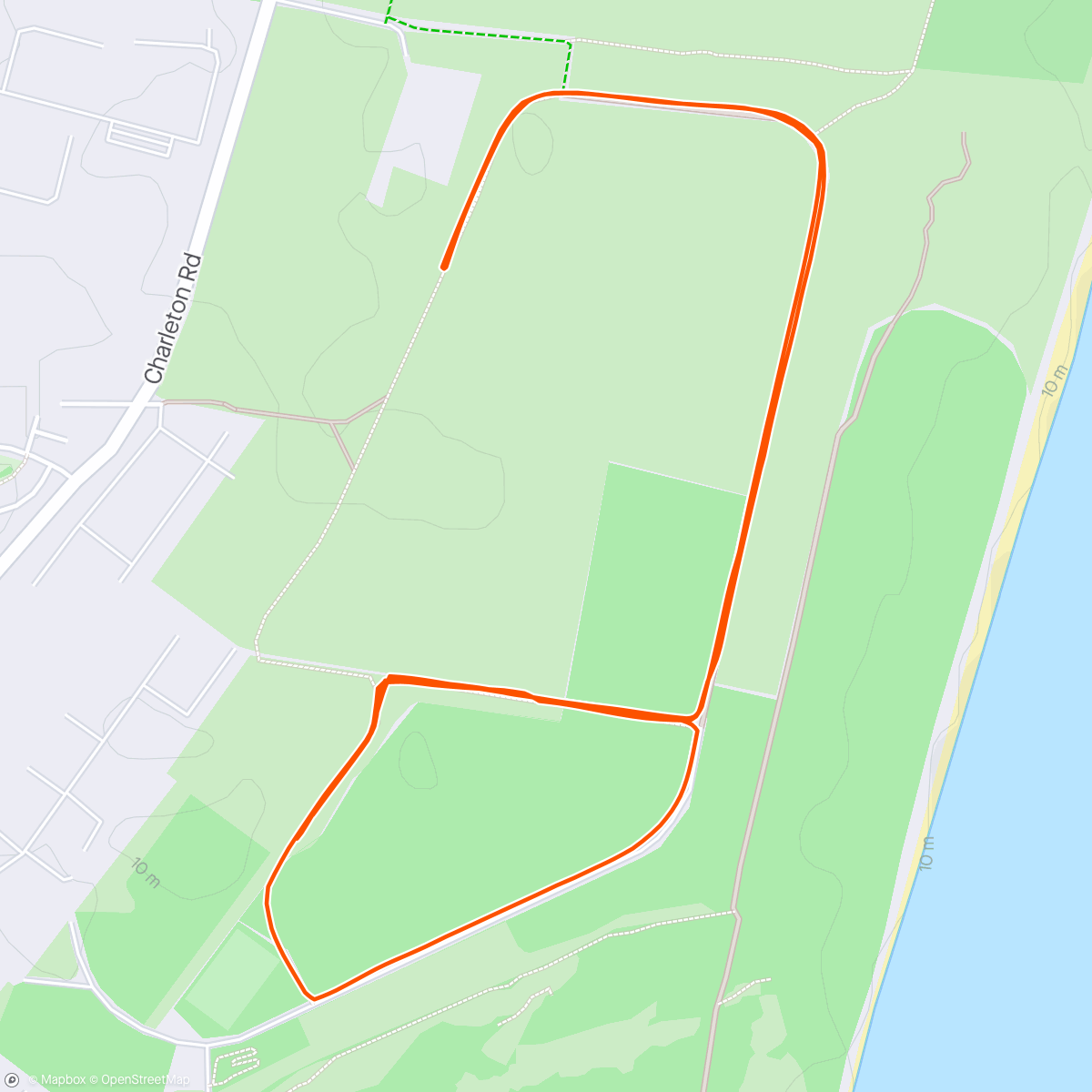 Map of the activity, Mabel’s first park run