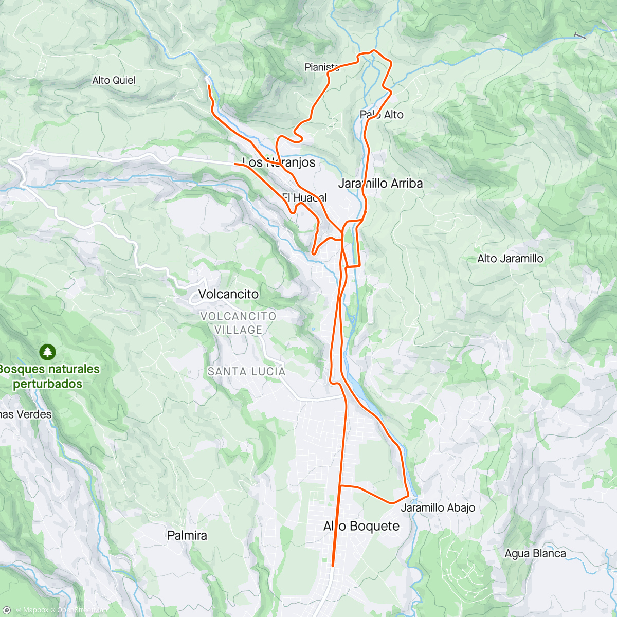 Map of the activity, GFCC Coffee Ride Warm-Up 🇵🇦