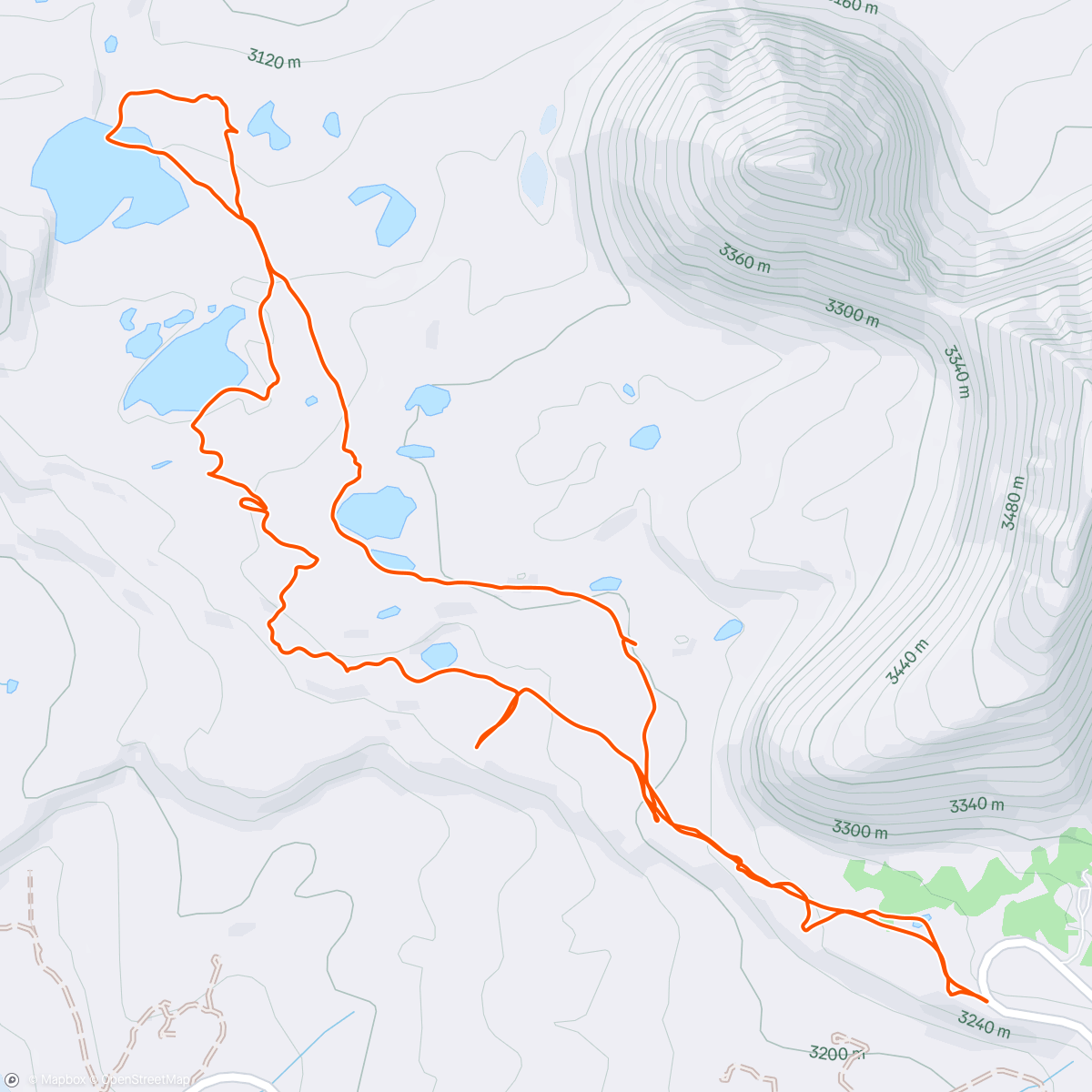 Map of the activity, Morning Nordic Ski