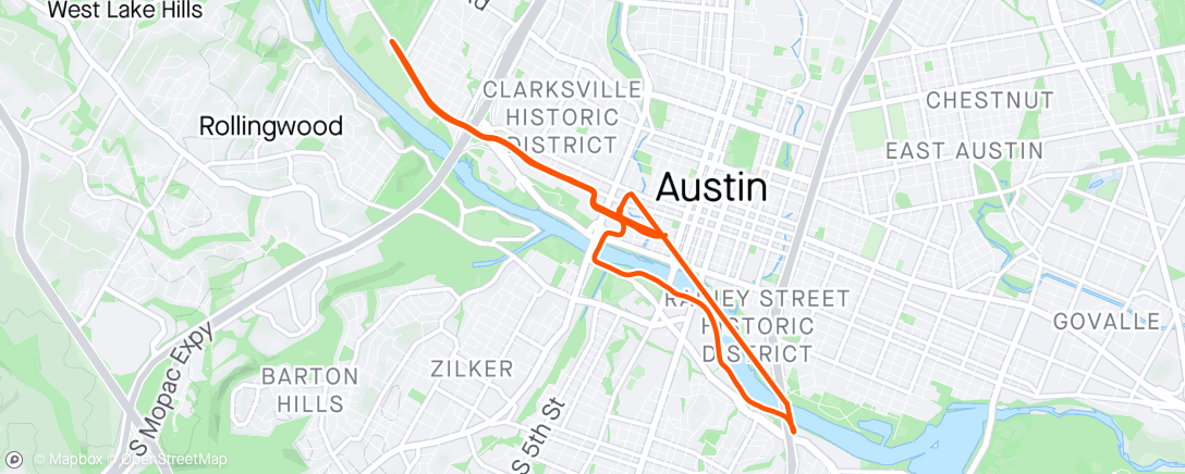 Map of the activity, Early miles + Tofu Trotters