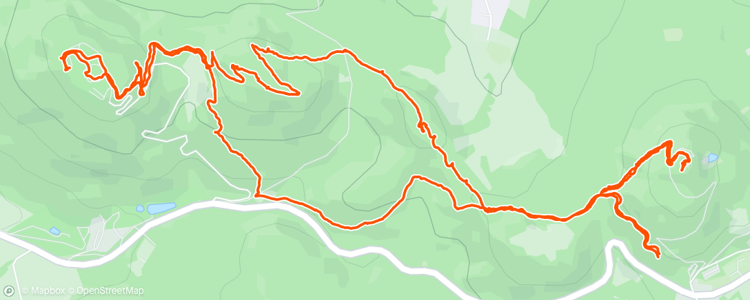 Map of the activity, Wanderung im Siebengebirge