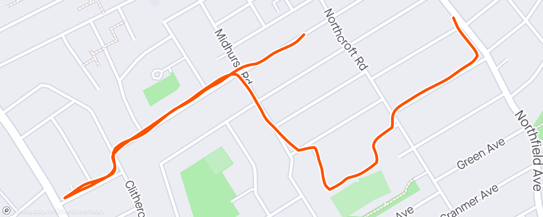 Map of the activity, Morning Walk